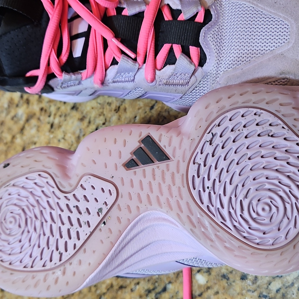 Adidas Lavender and Pink Athletic Shoes Volleyball - Picture 5 of 5